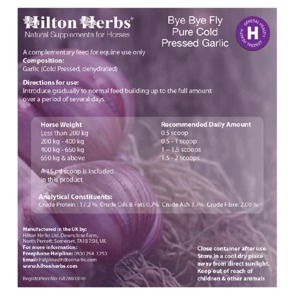 Hilton Herbs Bye Bye Fly Garlic Powder