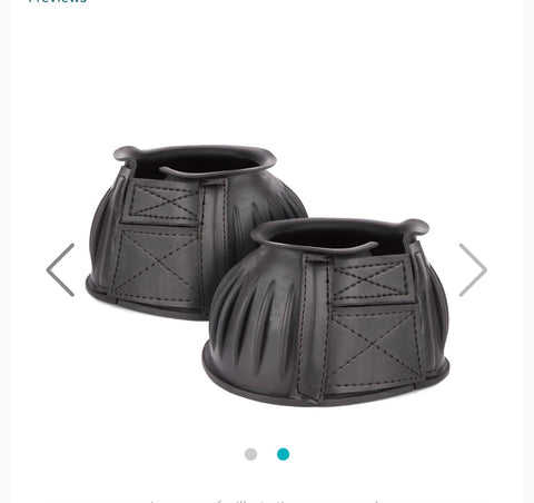 Shires Black Velcro Overreach Boots