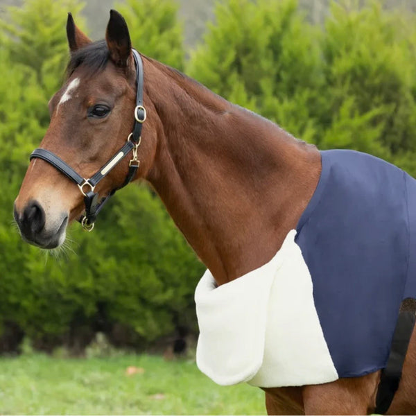 Lycra Flex Shoulder Vest with Faux Fur Bib -HY