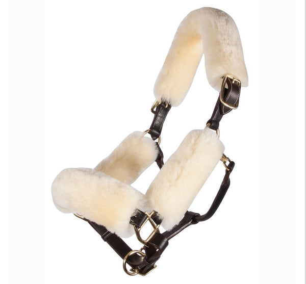 Sheepskin Halter Set