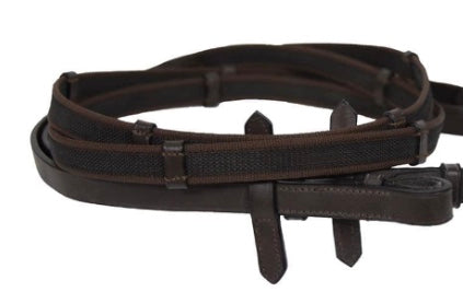 Rubber Continental Rubber Reins 5/8inch  (CC Range )