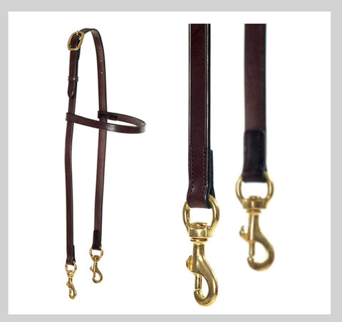 Clip / Work Half Bridles with Browband & Clips